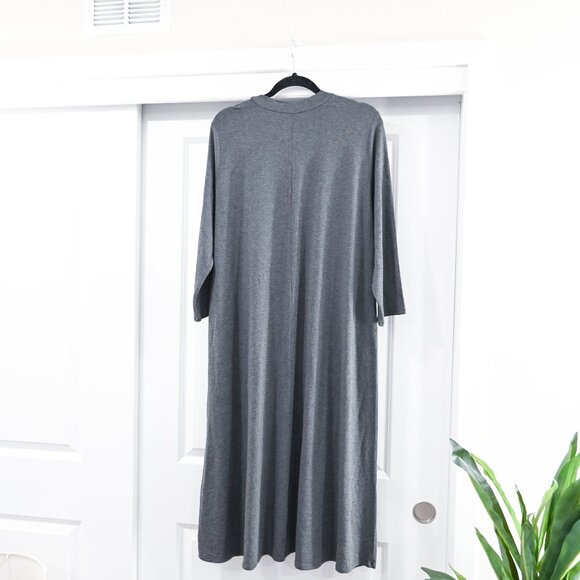 Eileen Fisher Size XL Lightweight Tencel Stretch Jersey Mock Neck Midi Dress NWT - Picture 11 of 11